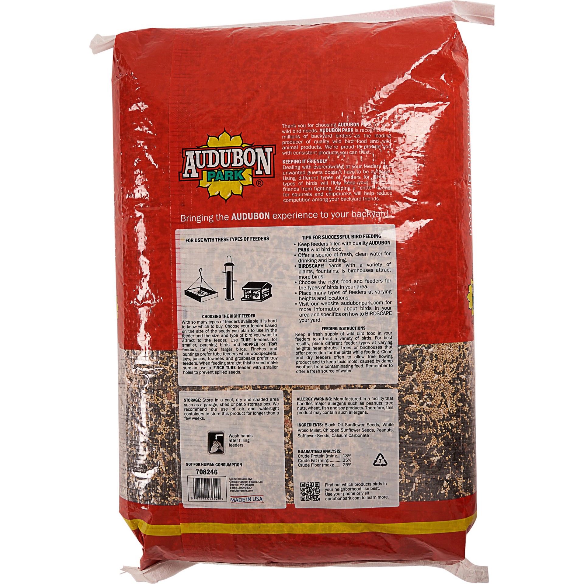 slide 2 of 2, Audubon Park Company Audubon Park Nature's Blend Premium Wild Bird Food, 40 lbs, 