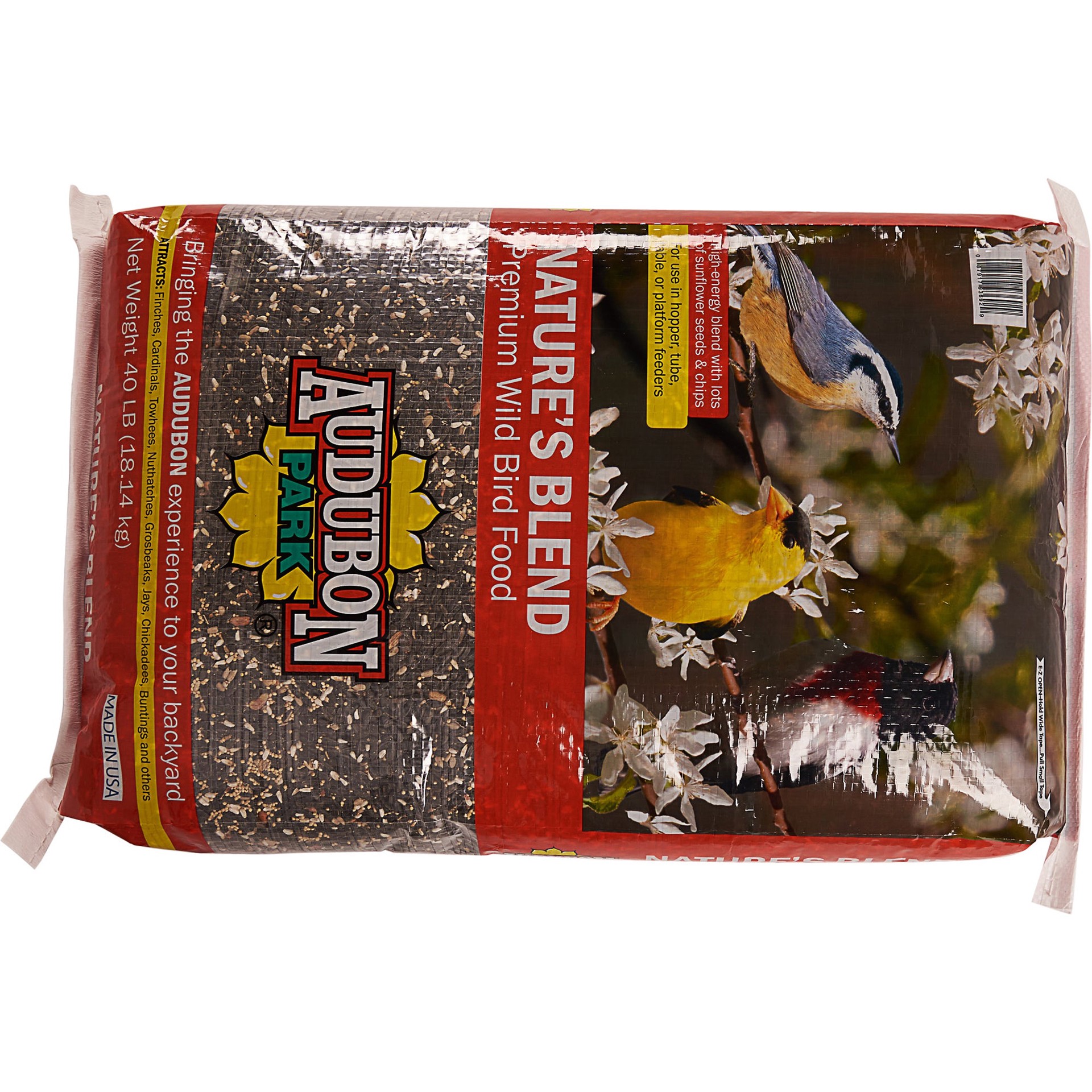 slide 1 of 2, Audubon Park Company Audubon Park Nature's Blend Premium Wild Bird Food, 40 lbs, 