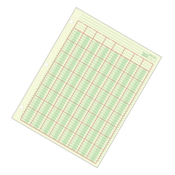 slide 3 of 4, Adams Analysis 8 Column, Pad - Green, 50 ct; 8 1/2 in x 11 in