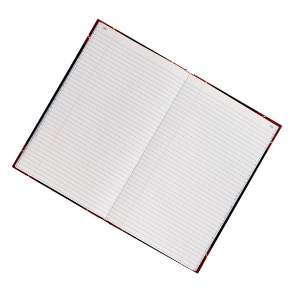 slide 4 of 4, Office Depot Brand Hardbound Book, Record Ruling, 150 ct; 11 3/4 in x 7 1/4 in