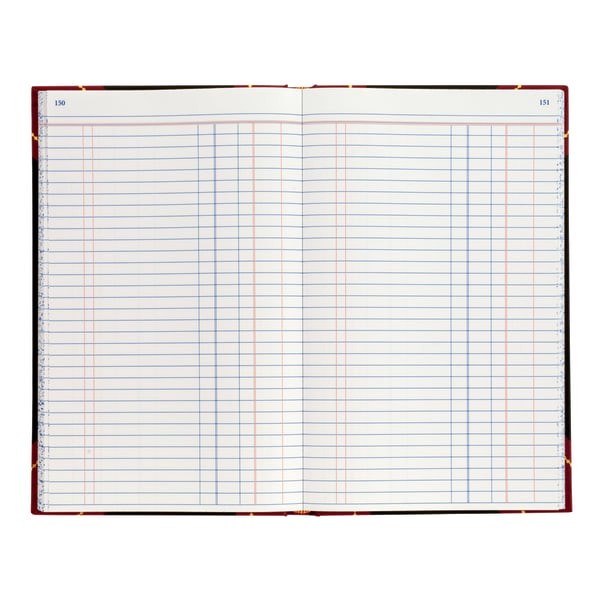 slide 3 of 3, Office Depot Brand Hardbound Book, Journal, Single Entry Ledger Ruling, 150 ct; 11 3/4 in x 7 1/4 in