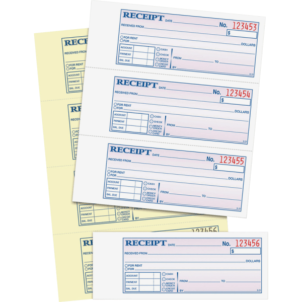 slide 2 of 5, Adams Carbonless 2-Part Money/Rent Receipt Book, 200 ct; 7 5/8 in x 11 in