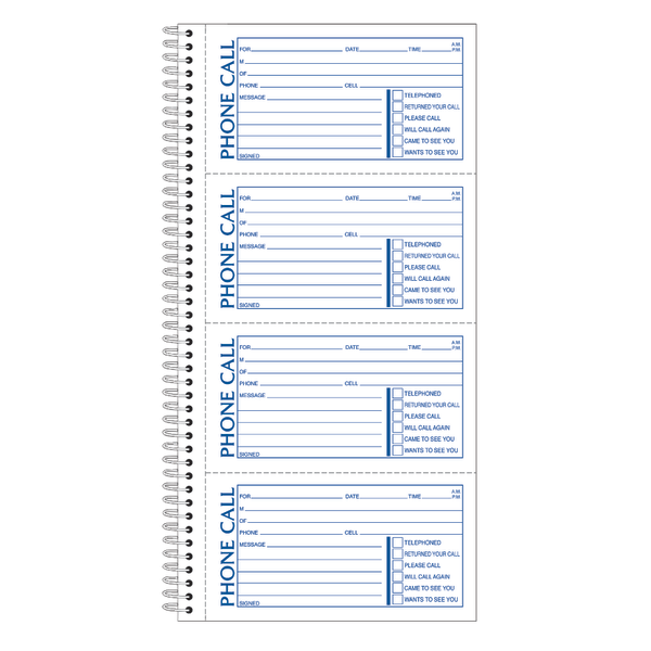 slide 2 of 2, Adams Phone Message Books, White/Canary Yellow, 5 ct