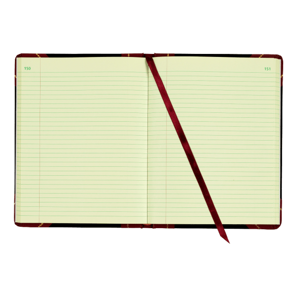 slide 2 of 2, Adams Record Ledger, Black/Maroon, 10 3/4 in x 8 1/4 in