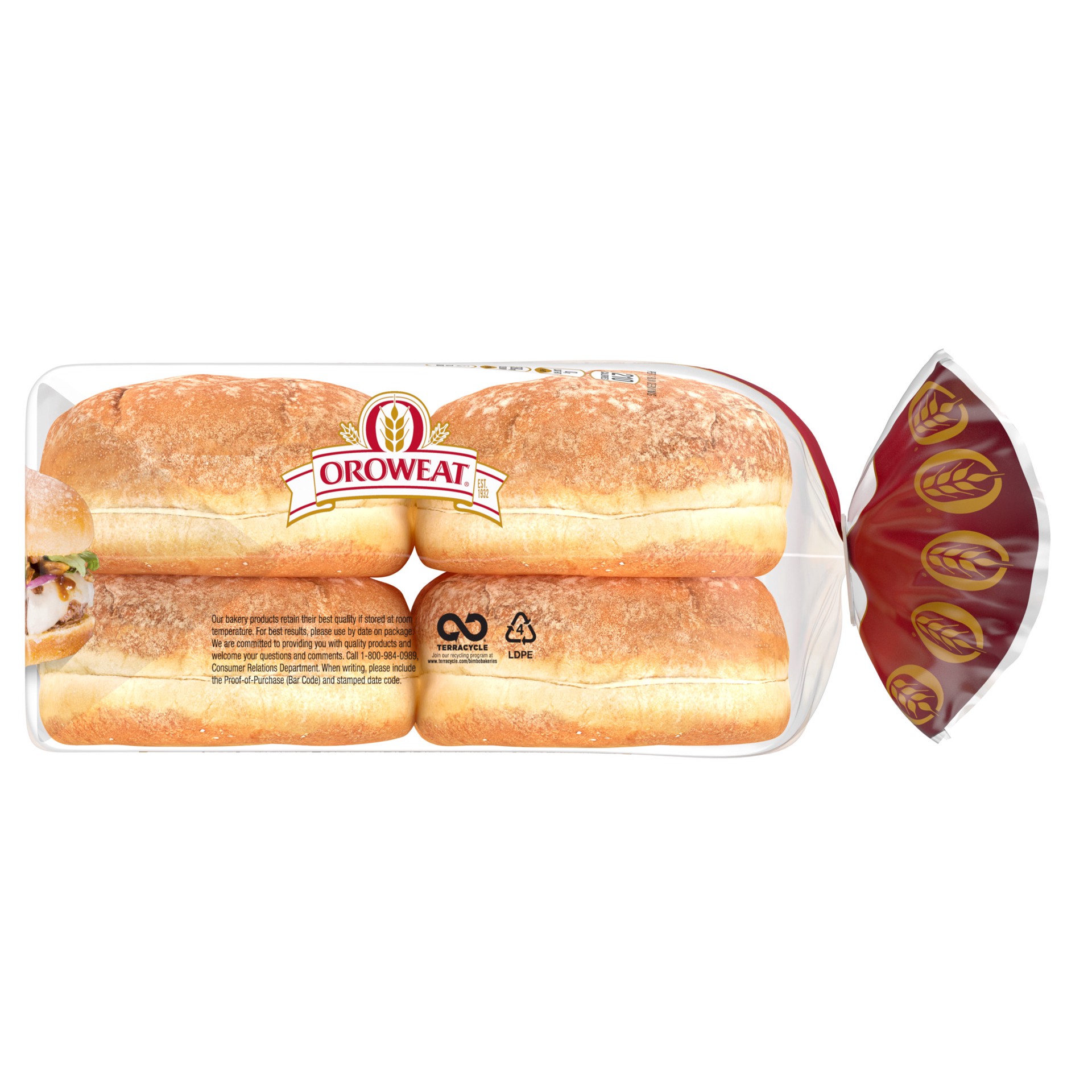 slide 6 of 10, Oroweat Potato Buns, 8 count, 21 oz, 8 ct; 21 oz
