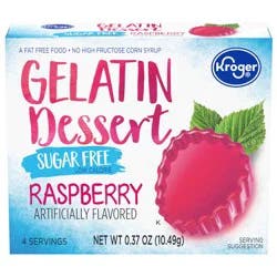 Kroger Sugar Free Raspberry Gelatin Dessert Mix