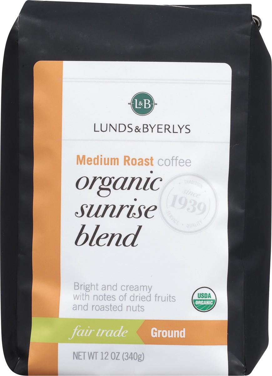 slide 3 of 9, Lunds & Byerlys Organic Medium Roast Ground Sunrise Blend Coffee 12 oz, 12 oz