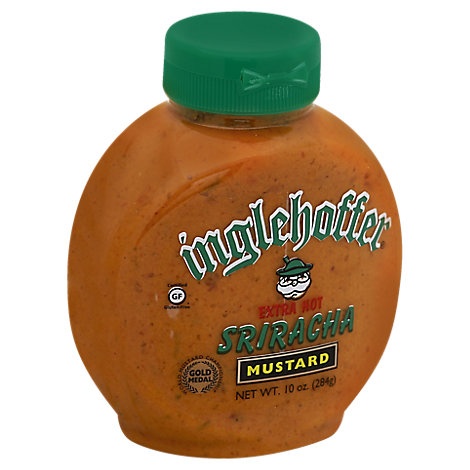 slide 1 of 1, Inglehoffer Mustard Extra Hot Sriracha, 10 oz