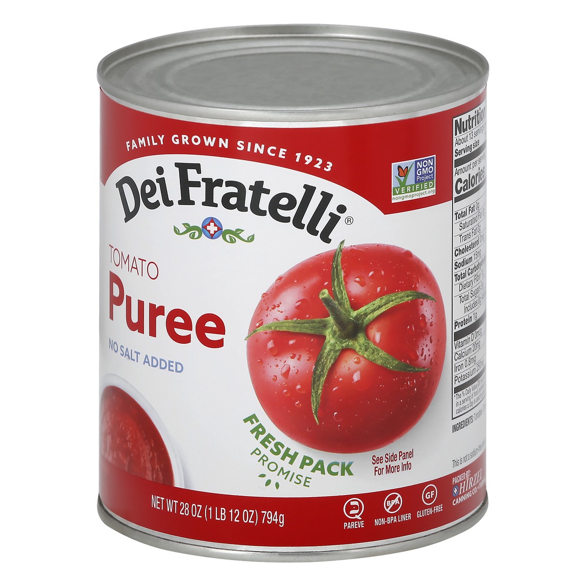 slide 3 of 9, Dei Fratelli Vegs Tomato Puree, 28 oz