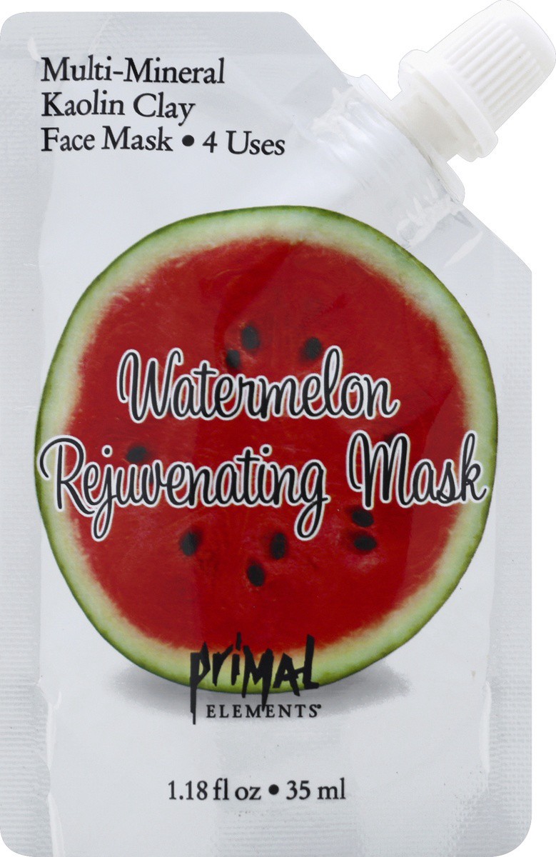 slide 2 of 2, Primal Elements Watermelon Rejuvenate Face Mask, 1.18 oz