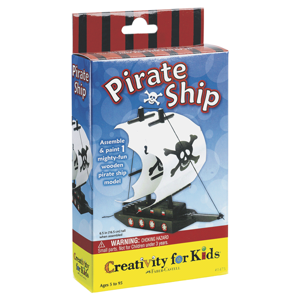 slide 1 of 1, Make Your Own Pirate Ship Mini-Kit, 1 ct