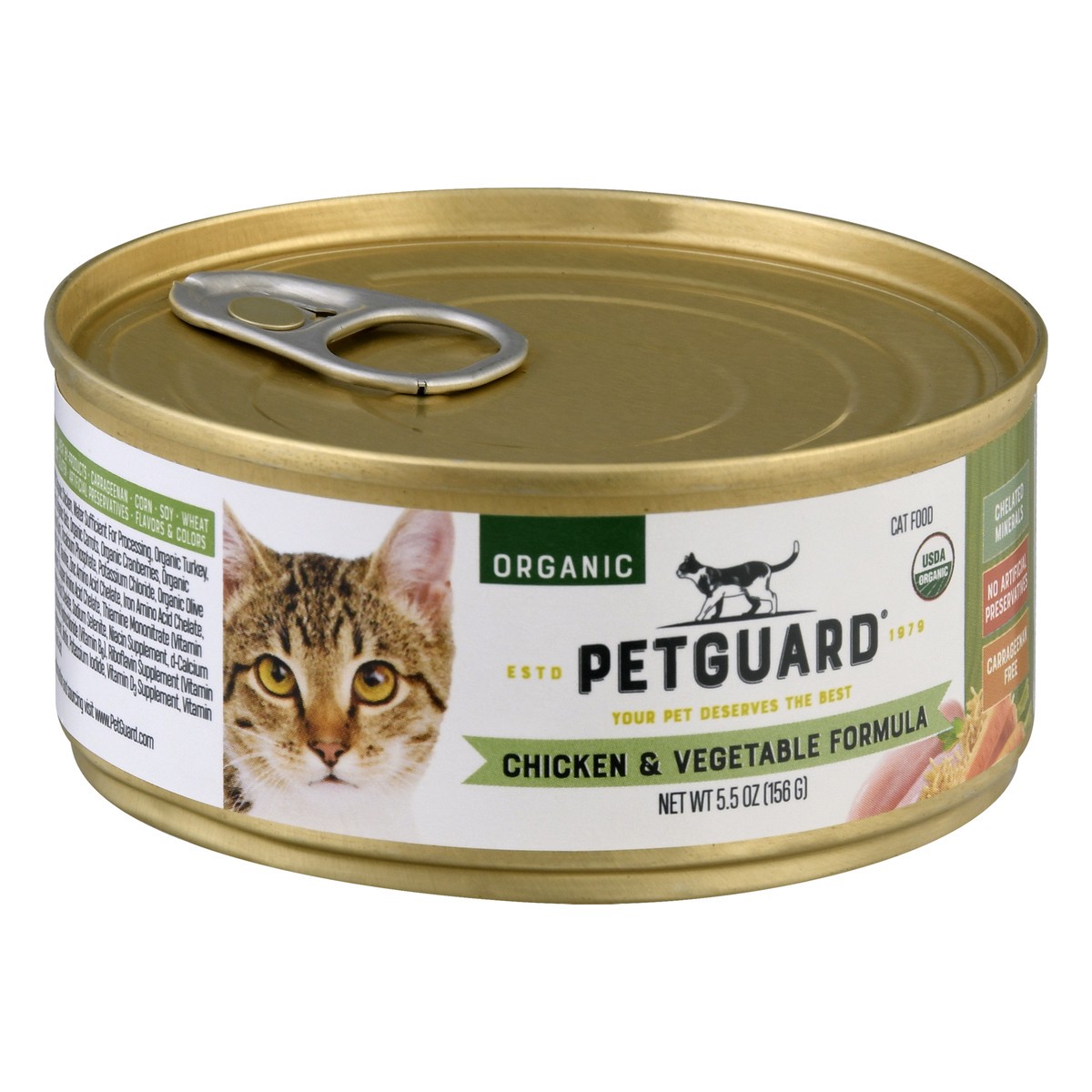 slide 2 of 9, PetGuard Petgrd Cat Org Chicken & Vegetable, 5.5 oz