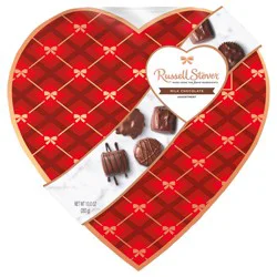 Russell Stover Valentine's Day Decorative Heart Assorted Milk Chocolate Gift Box, 10 oz. (˜ 17 pieces)