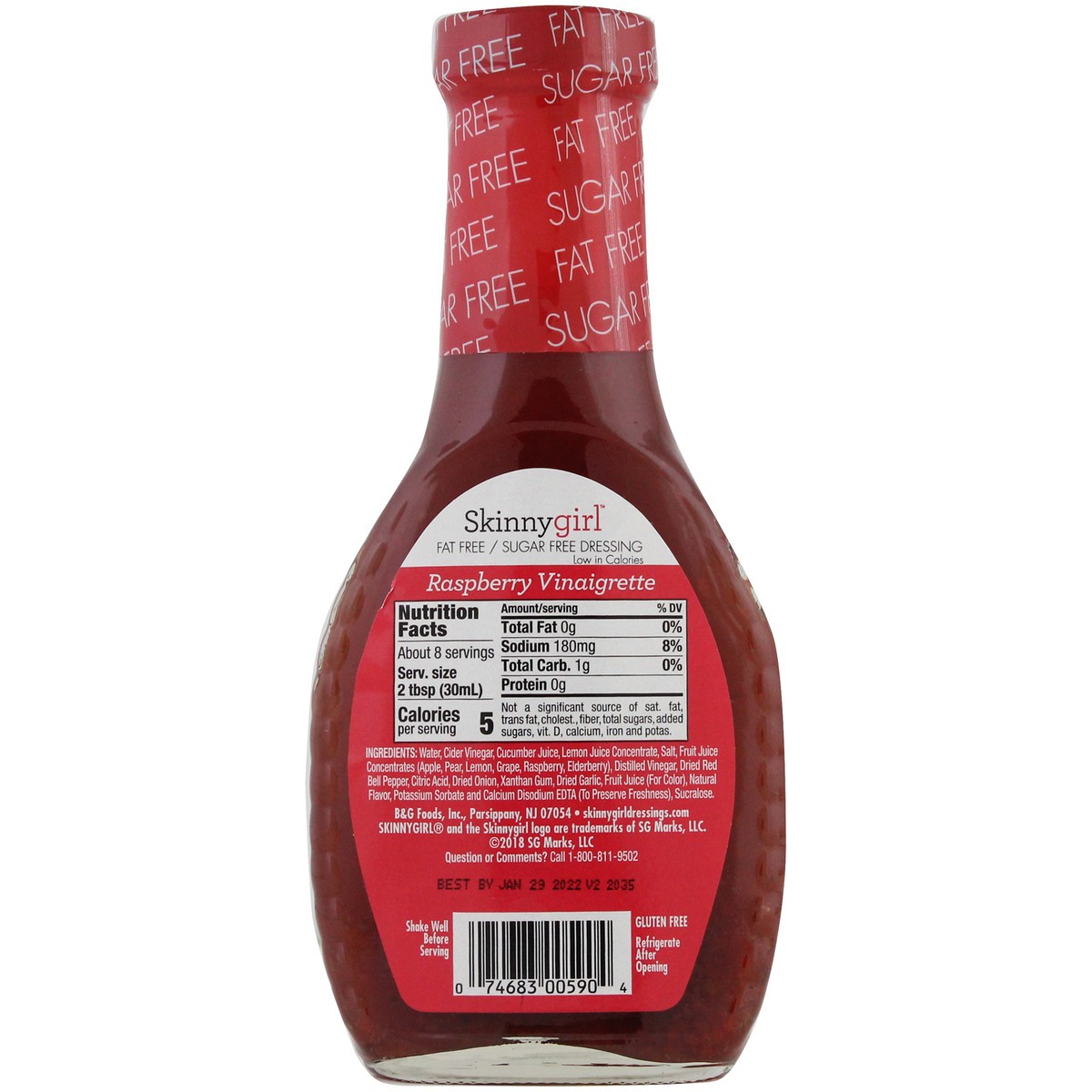 slide 7 of 11, Skinnygirl™ Raspberry Vinaigrette Fat Free/Sugar Free Salad Dressing 8 fl. oz. Bottle, 8 fl oz