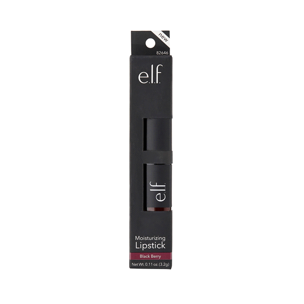 slide 1 of 1, e.l.f. Moisturizing Lipstick Black Berry, 11 oz