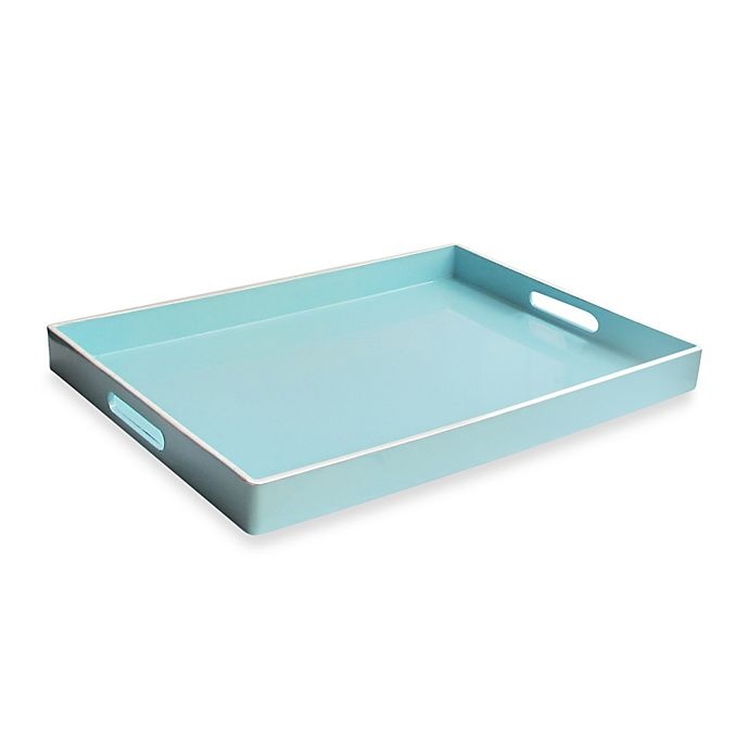 slide 1 of 1, American Atelier Rectangular Serving Tray - Teal, 1 ct