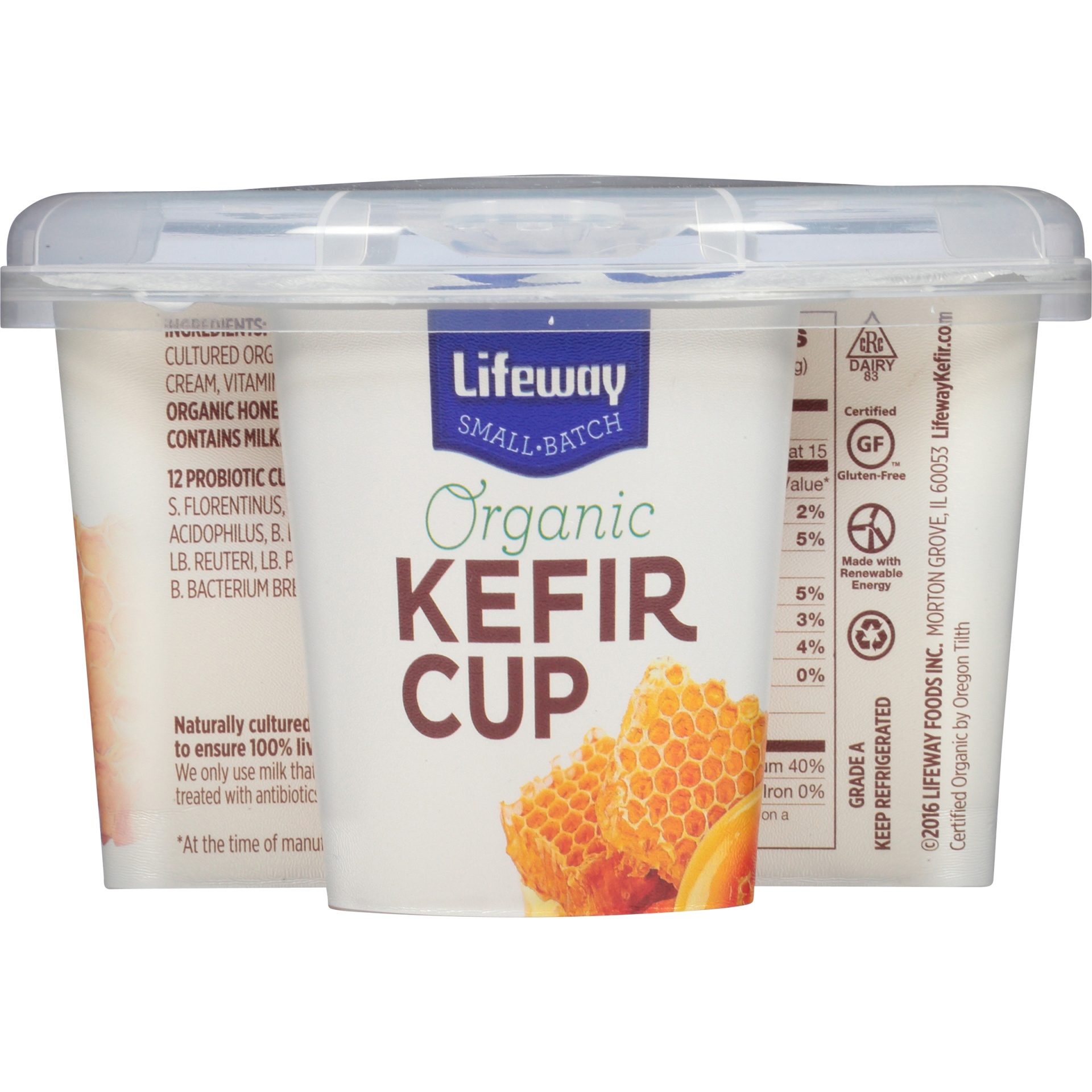 slide 4 of 6, Lifeway Organic Kefir Cup With Honey, 5.3 oz