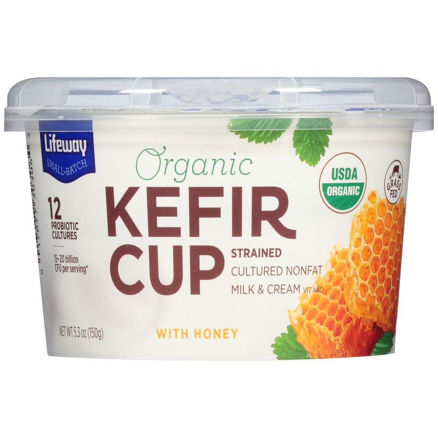 slide 1 of 6, Lifeway Organic Kefir Cup With Honey, 5.3 oz