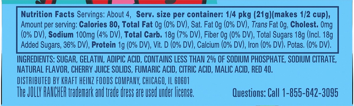 slide 2 of 10, Jolly Rancher Cherry Gelatin, 3 oz