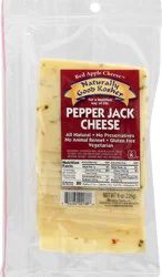 Red Apple Cheese Naturally Good Kosher Pepper Jack Cheese Slices 8 oz