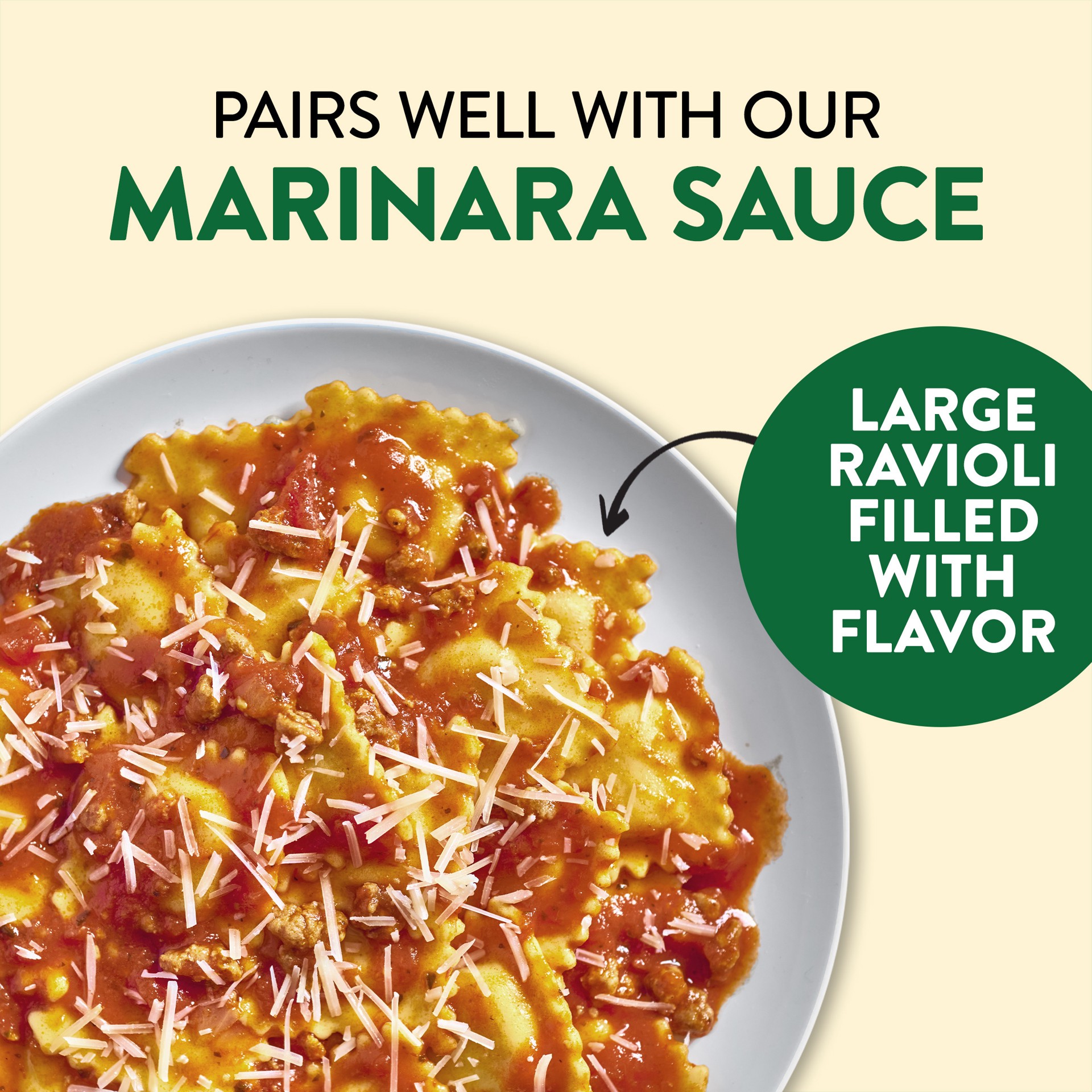 slide 6 of 7, Buitoni Pepperoni and Cheese Ravioli, Refrigerated Pasta, 20 oz