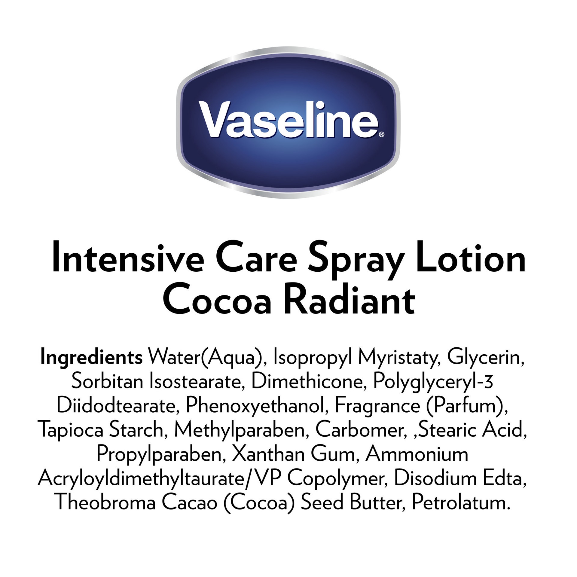 slide 2 of 4, Vaseline Intensive Care Spray Moisturizer Cocoa Radiant, 6.5 oz, 6.5 oz
