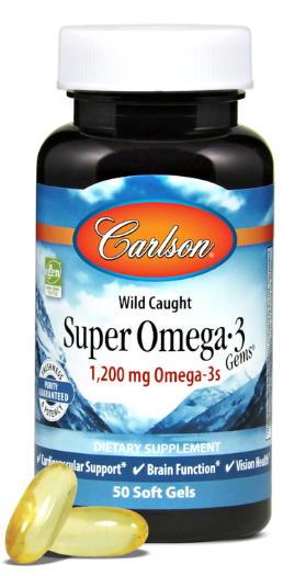 slide 1 of 1, Carlson Super Omega 3, 50 ct