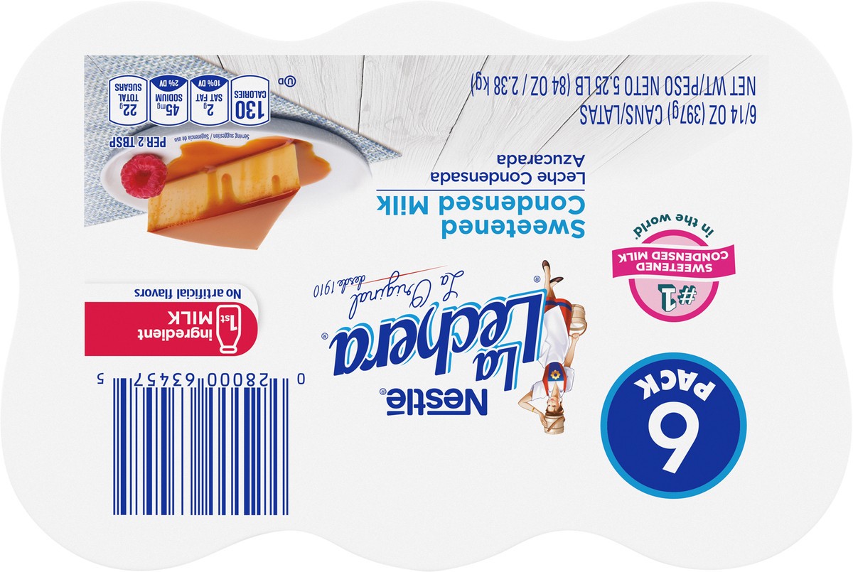 slide 5 of 9, La Lechera Nestle La Lechera Sweetened Condensed Milk Cans, 6 ct