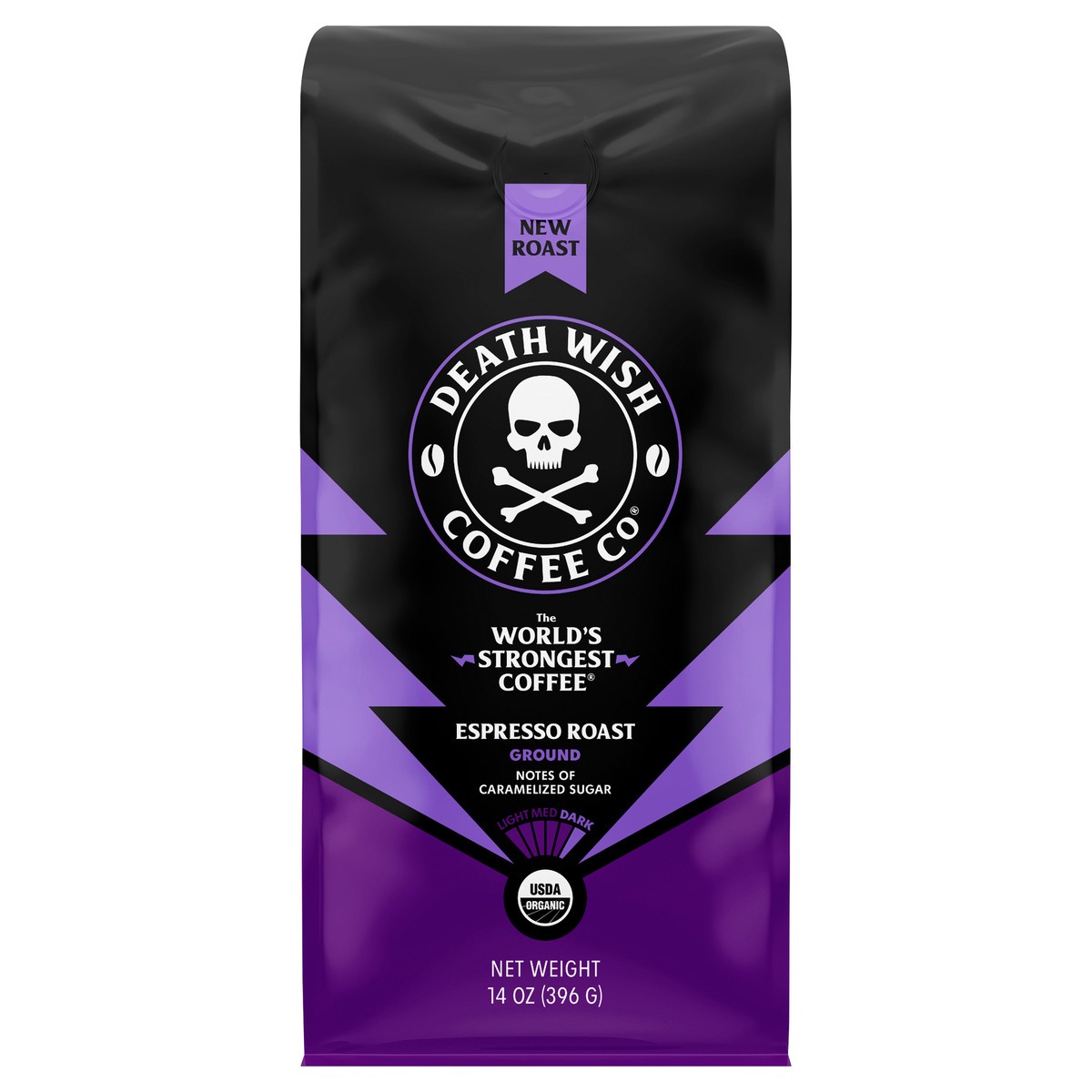 slide 1 of 10, Death Wish Coffee Co. Death Wish Coffee - Espresso Roast - Ground, 14 oz