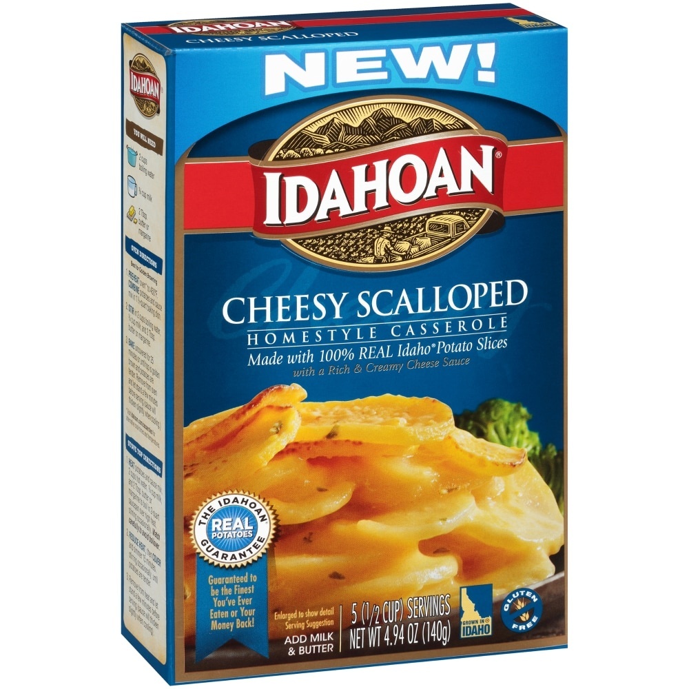 slide 1 of 6, Idahoan Cheesy Scalloped Casserole, 4.94 oz
