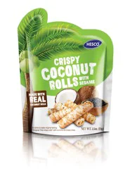Hesco Crispy Coconut Rolls With Sesame