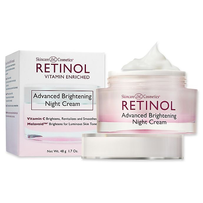 slide 1 of 3, Skincare Cosmetics Retinol Vitamin-Enriched Advanced Brightening Night Cream, 1.7 oz