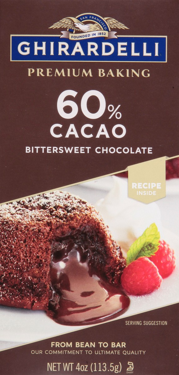 slide 1 of 6, Ghirardelli 60% Cacao Premium Bittersweet Chocolate Baking Bar 4 oz, 4 oz