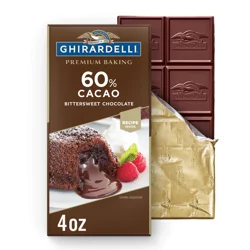 Ghirardelli 60% Cacao Premium Bittersweet Chocolate Baking Bar 4 oz