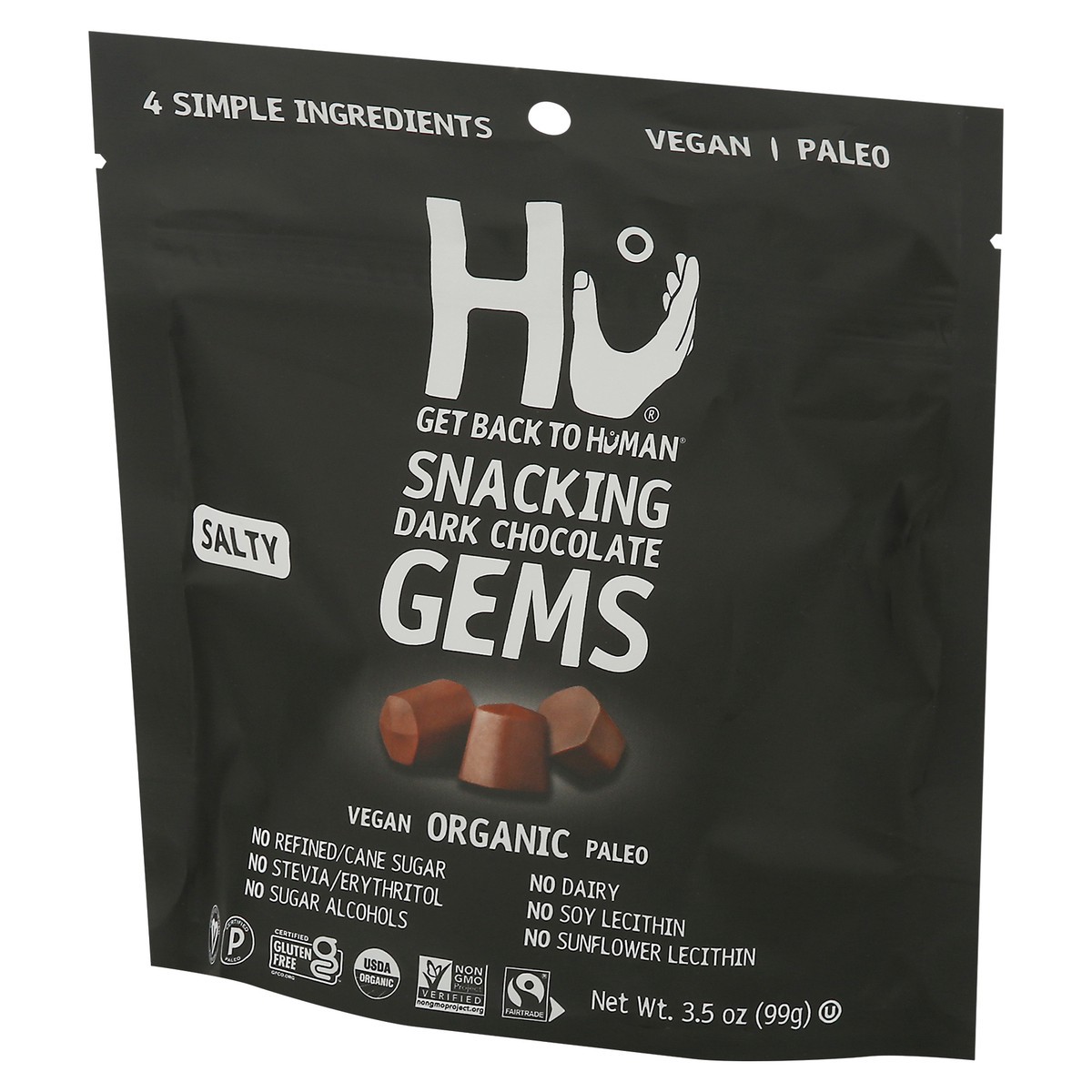 slide 3 of 9, Hu Kitchen Hu Salty Dark Chocolate Snacking Gems - 3.5oz,