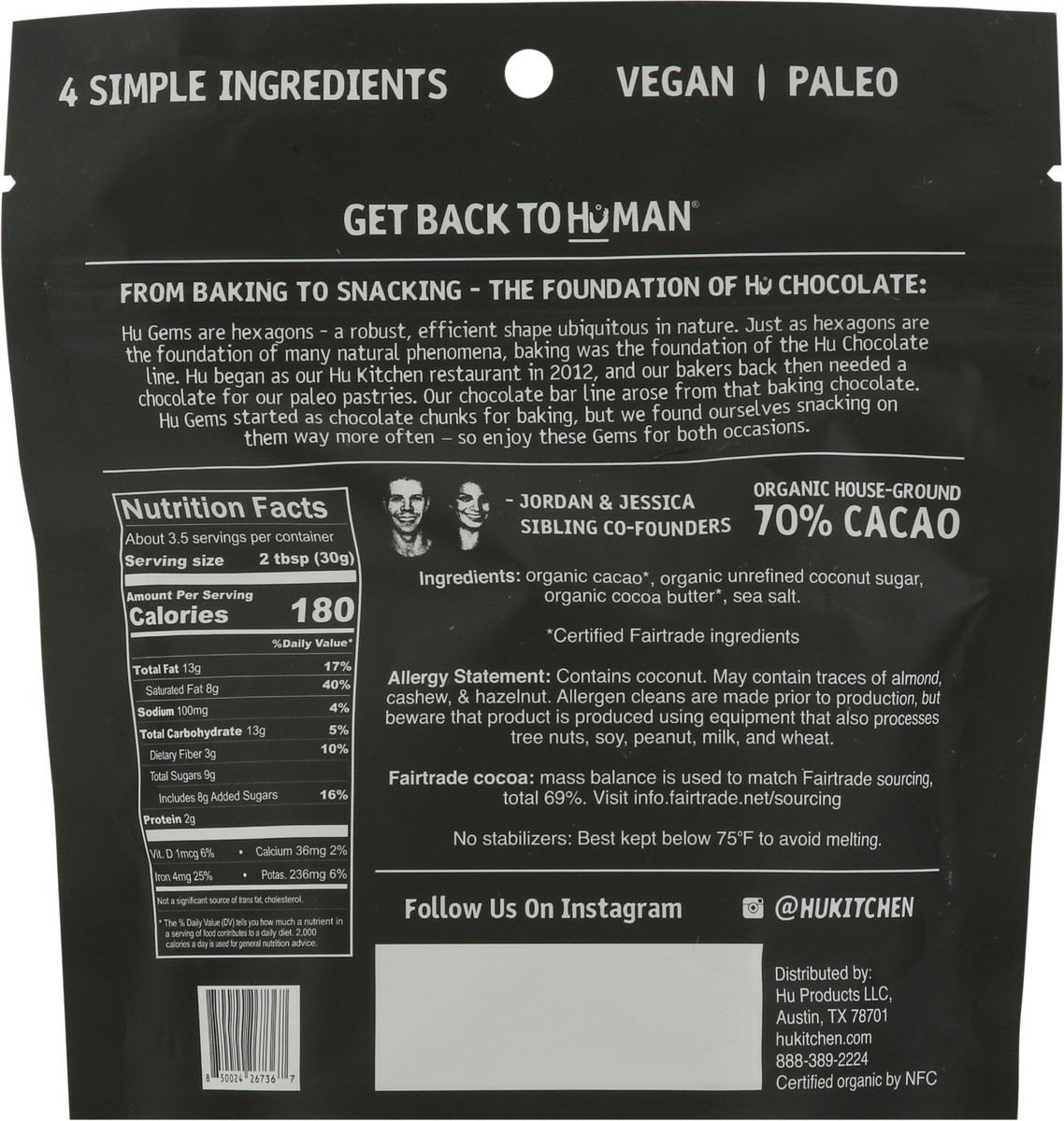 slide 5 of 9, Hu Kitchen Hu Salty Dark Chocolate Snacking Gems - 3.5oz,