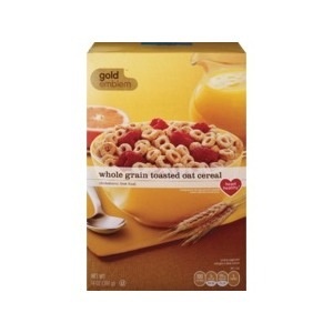 slide 1 of 1, CVS Gold Emblem Whole Grain Toasted Oat Cereal, Cholesterol Free, 14 oz
