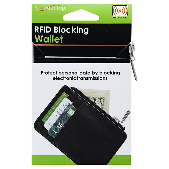 slide 1 of 1, Talus RFID-Blocking Wallet - Black, 1 ct