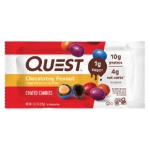 slide 1 of 1, Quest Chocolate Peanut Coated Candies, 1.7 oz