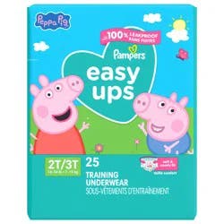 Pampers Easy Ups Training Underwear Peppa Pig Size 4 (2T3T), 25 Count