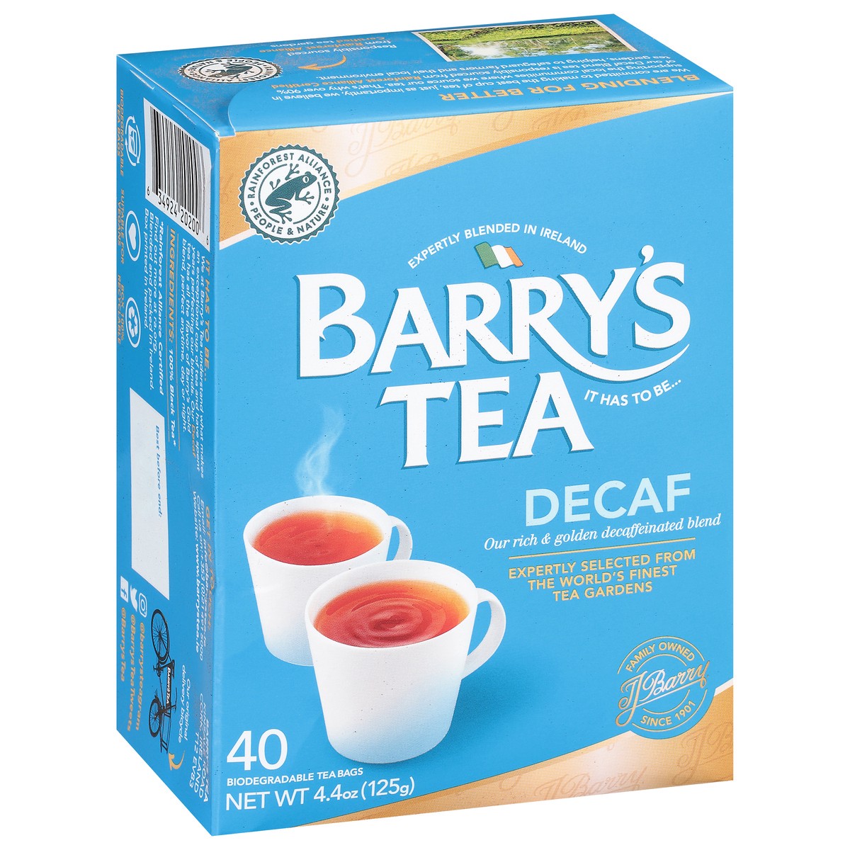 slide 2 of 10, Barry's Tea Decaffeinated Tea Bags, 40 ct