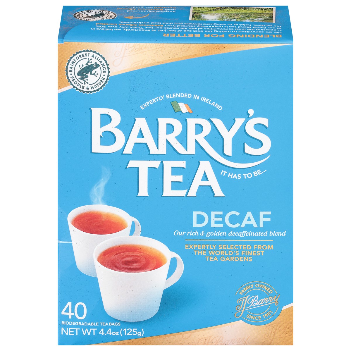 slide 1 of 10, Barry's Tea Decaffeinated Tea Bags, 40 ct