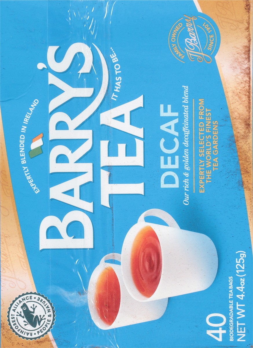 slide 9 of 10, Barry's Tea Decaffeinated Tea Bags, 40 ct