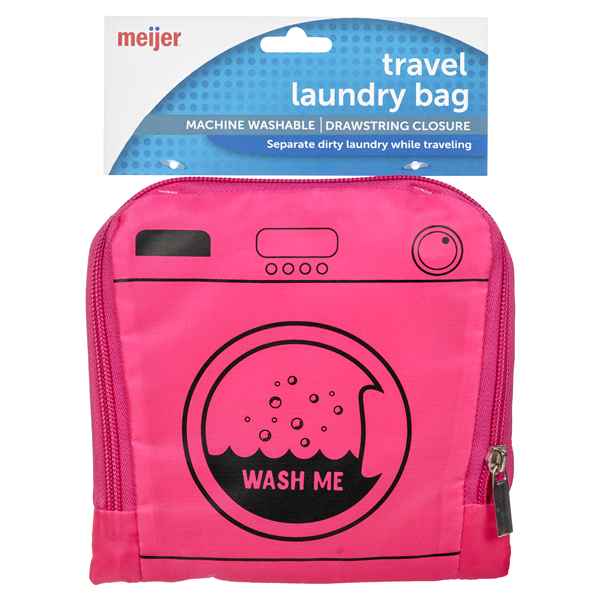 slide 1 of 1, Meijer On The Go travel Laundry Bag, Assorted, 1 ct