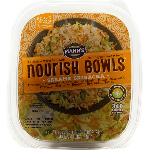 slide 2 of 4, Mann's Nourish Bowls Sesame Sriracha, 12 oz