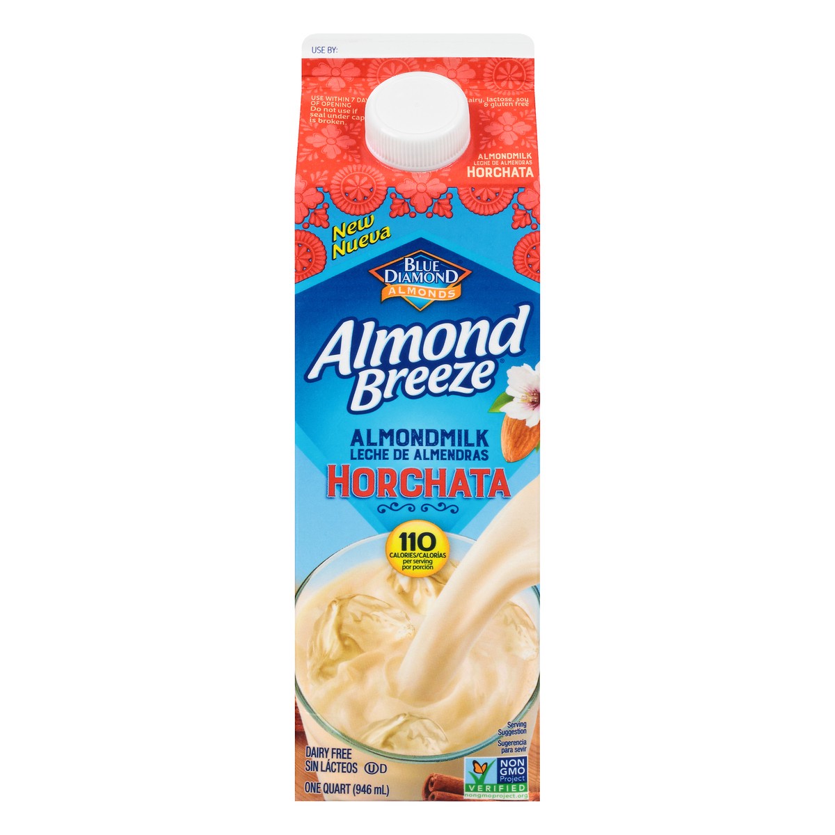 slide 5 of 13, Almond Breeze Blue Diamond Almond Breeze Horchata Almondmilk 1 qt. Carton, 946 ml