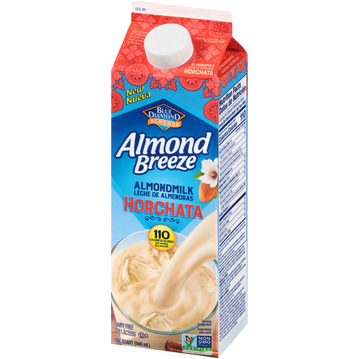 slide 6 of 13, Almond Breeze Blue Diamond Almond Breeze Horchata Almondmilk 1 qt. Carton, 946 ml