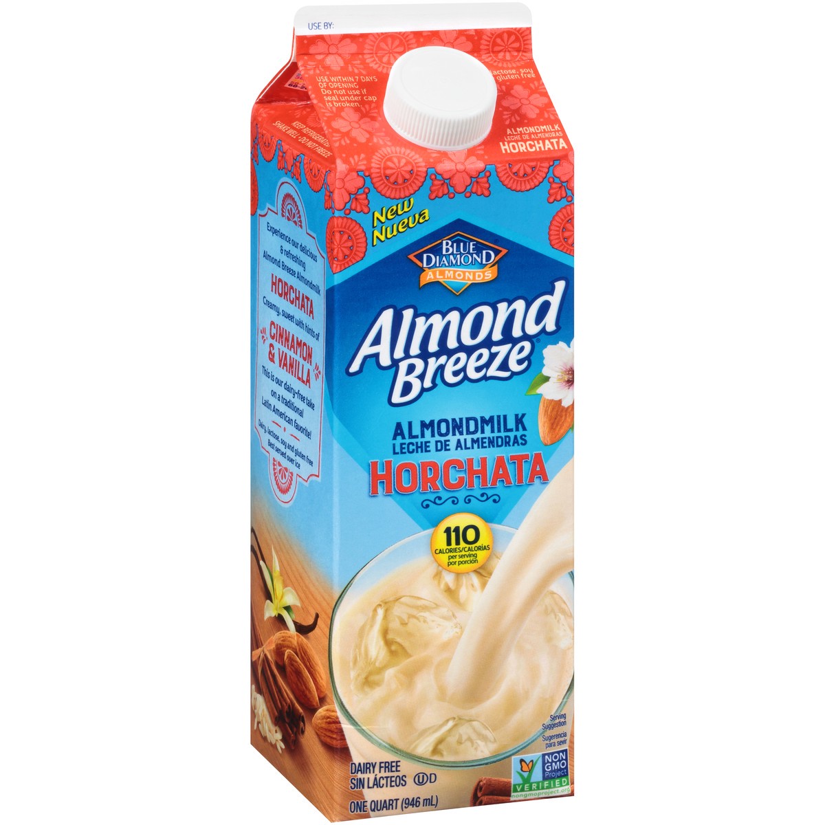 slide 9 of 13, Almond Breeze Blue Diamond Almond Breeze Horchata Almondmilk 1 qt. Carton, 946 ml