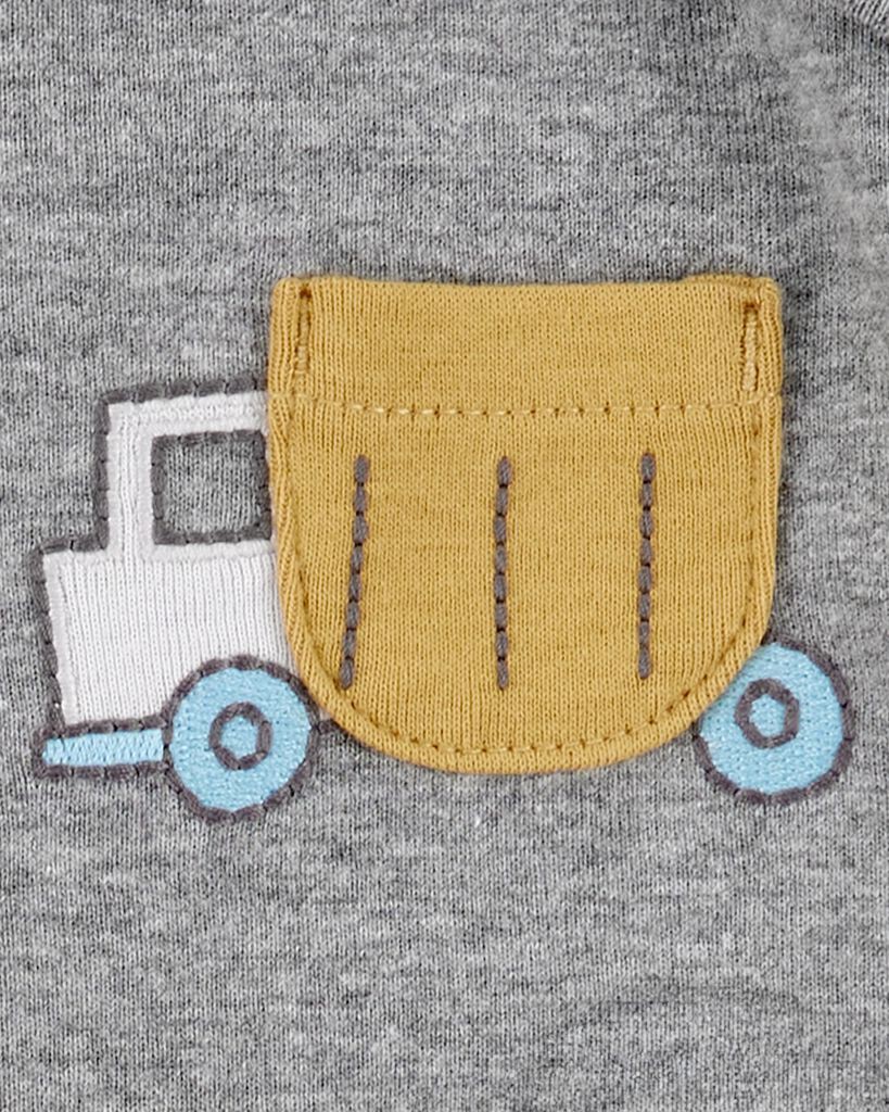 slide 4 of 8, Carter's Carters 5-Pack Construction Short-Sleeve Cotton Bodysuits Multi 6M, 1 ct