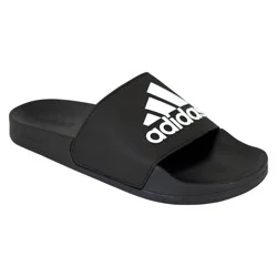 Adidas Men's Adilette Shower Slides, Black, Size 8